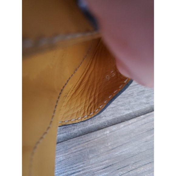 Tod's Yellow Leather Kitten Heel Sandals In Size 36. Clean Outer Sole - Picture 7 of 9